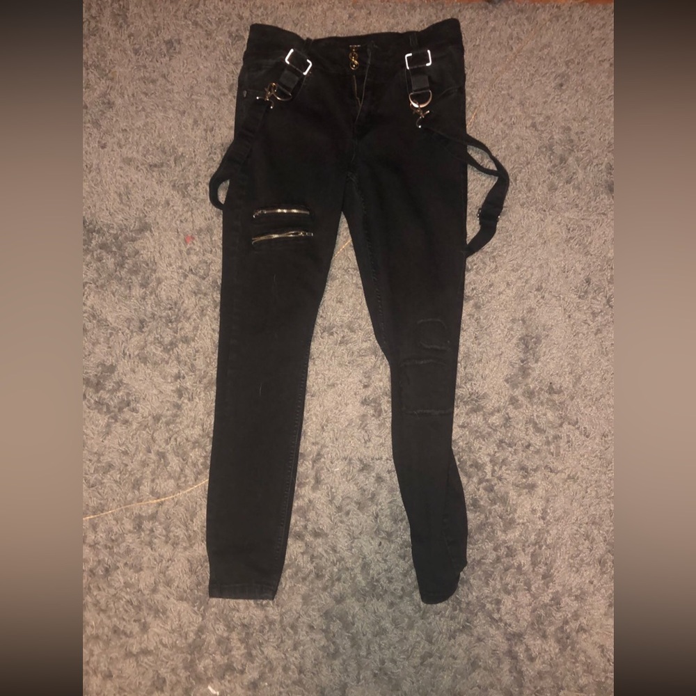 Hot topic skinny jeans black
